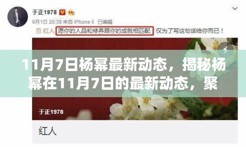 揭秘杨幂11月7日最新动态，三大看点一览