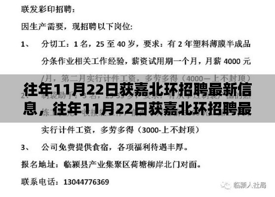 获嘉北环最新招聘信息揭秘，把握时机，实现职业梦想启程点