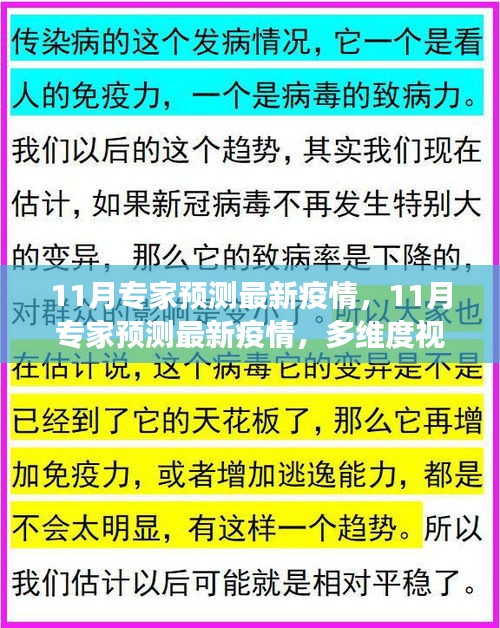 多维度视角下的观点分析，专家预测最新疫情发展趋势