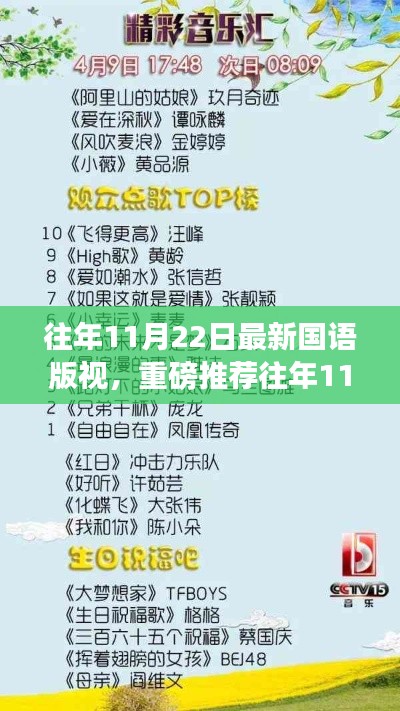 精选国语版视听盛宴，历年11月22日视听盛宴重磅推荐，不容错过！