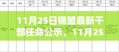 11月25日锡盟最新干部任命公示，11月25日锡盟最新干部任命公示，新篇章下的领导力量集结