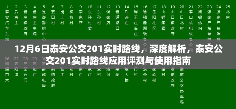 泰安公交201实时路线深度解析与应用指南