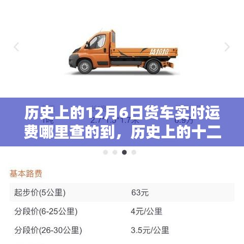 探寻货车实时运费查询轨迹，历史上的十二月六日如何查询货车运费信息？