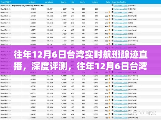 往年12月6日台湾实时航班踪迹直播深度解析与体验分享