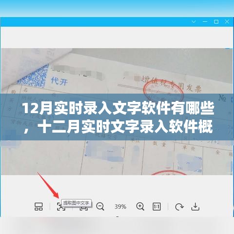 十二月实时文字录入软件大盘点，最佳录入工具概览