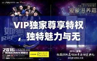 VIP独家尊享特权，独特魅力与无与伦比的体验