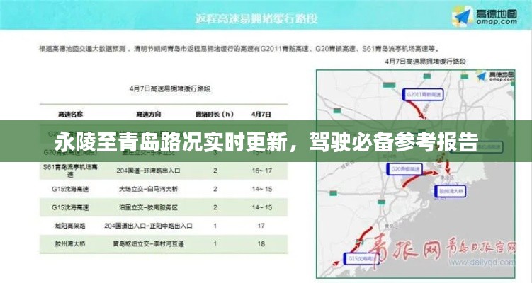 永陵至青岛路况实时更新，驾驶必备参考报告