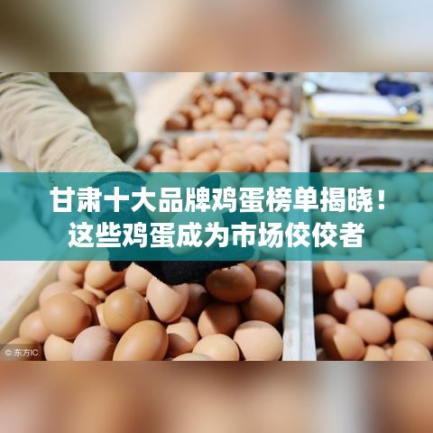 甘肃十大品牌鸡蛋榜单揭晓！这些鸡蛋成为市场佼佼者