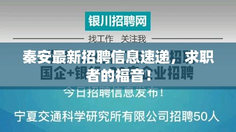 秦安最新招聘信息速递，求职者的福音！