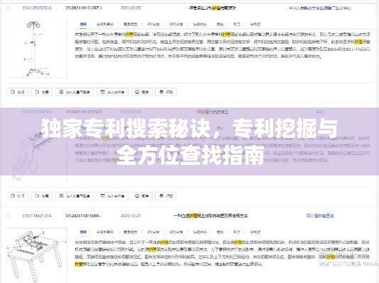 独家专利搜索秘诀，专利挖掘与全方位查找指南