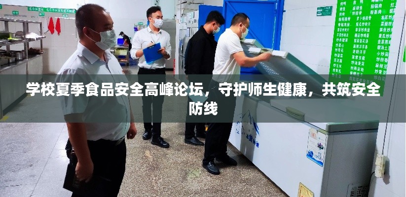 学校夏季食品安全高峰论坛，守护师生健康，共筑安全防线